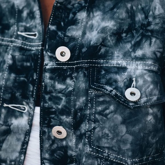 FINAL PRICE DROP Ink Drop Hand Dip Dyed Jacket - Picture 9 of 10